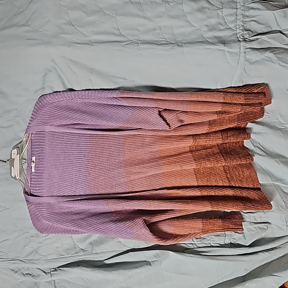 Maurices purple ombre cardigan